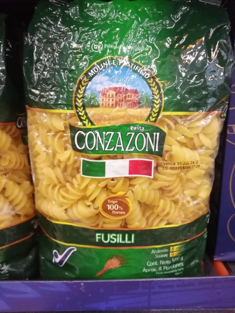 Spaguetti pasta Conzazoni